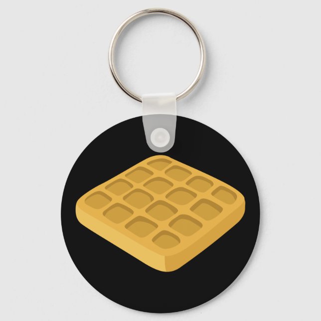 Chaveiro waffles de Comida com falha (Frente)