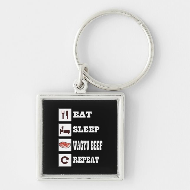Chaveiro Wagyu Beef Steak CHURRASCO Entusiasta Grill Barbec (Frente)