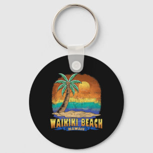 Chaveiro Waikiki Beach Hawaii Vintage desapontou Souvenir
