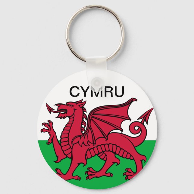 Chaveiro Wales Flag World Cup 2022 Red dragon Cymru (Frente)