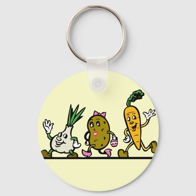 Chaveiro Walking Veggies! (Frente)