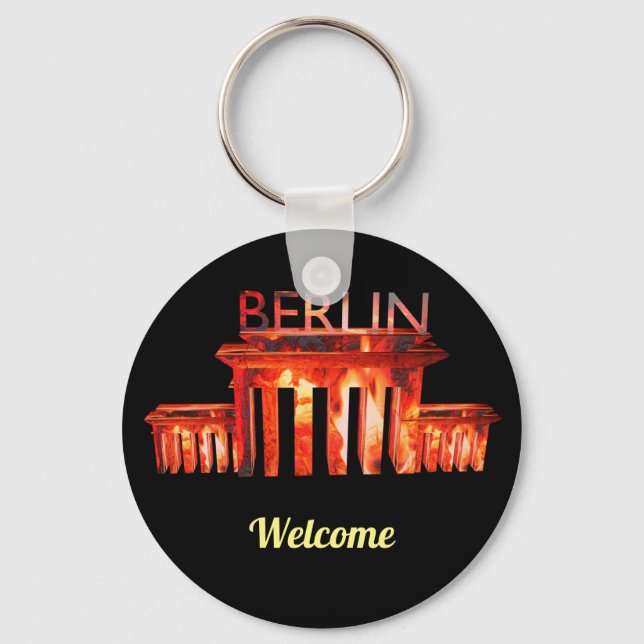 Chaveiro Wall Decal Poster Ji personalizado do Berlin Night (Frente)