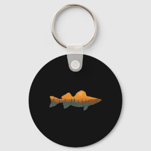 Chaveiro Walleye Pesca Floresta Natureza Pescador da Vida S