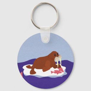Chaveiro Walrus em Iceberg com Fish