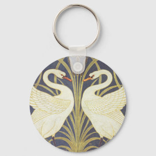 Chaveiro Walter Crane Cisne, Junco E Íris Art Nouveau