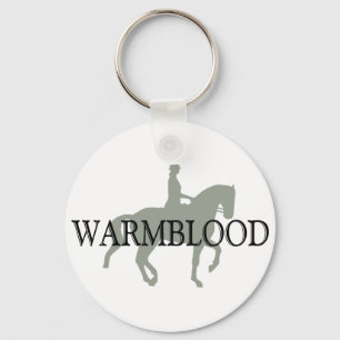 Chaveiro WARMBLOOD com cavalo & cavaleiro do adestramento
