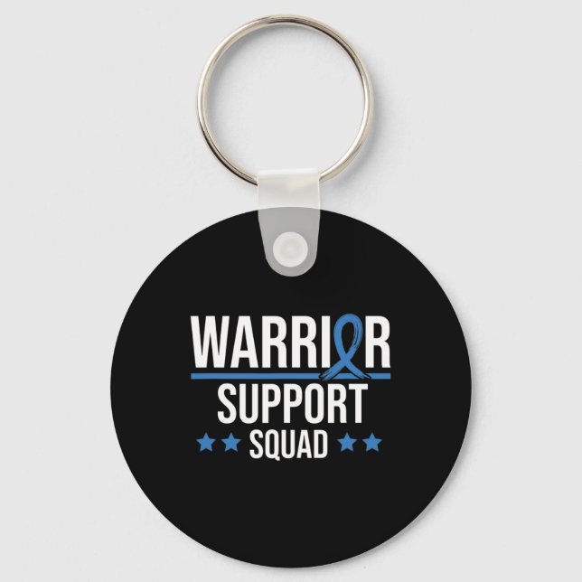 Chaveiro Warrior Support Squad Diabetes Awareness  (Frente)
