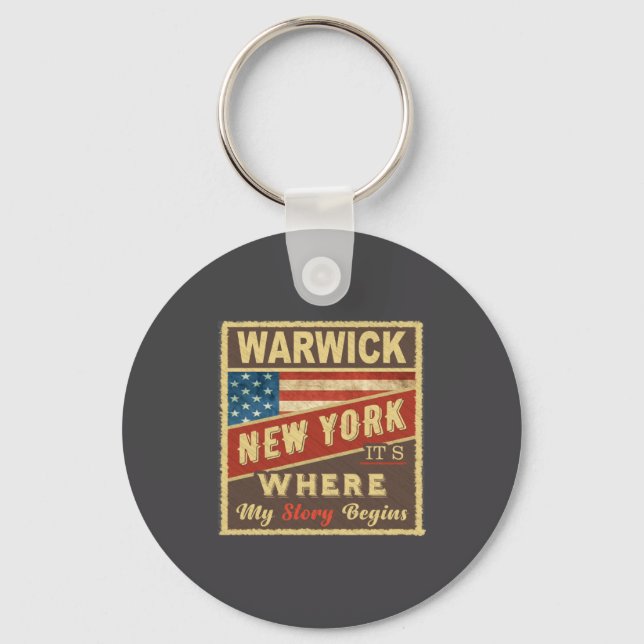 Chaveiro Warwick Ny Its Where My Story Begins  (Frente)