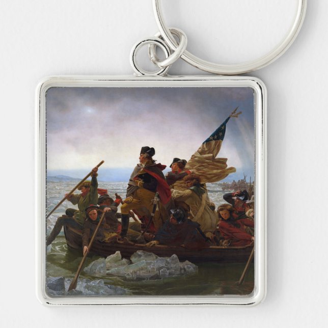 Chaveiro Washington Cruzando o Delaware Arte (Frente)