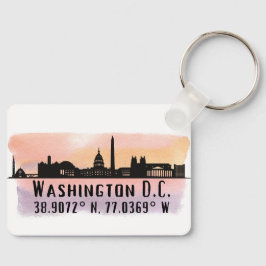 Chaveiro Washington DC Skyline Latitude e Longitude