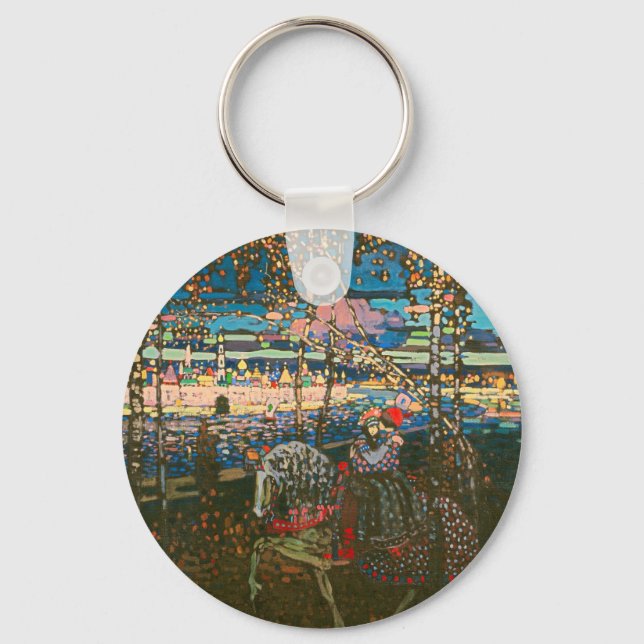 Chaveiro Wassily Kandinsky O Casal a Cavalo Arte Russa (Frente)