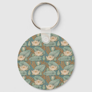 Chaveiro Water Lily Art Nouveau Nature