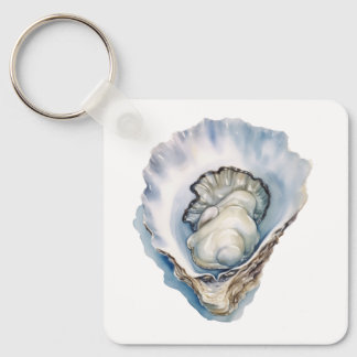 Chaveiro Watercolor Oyster Shell
