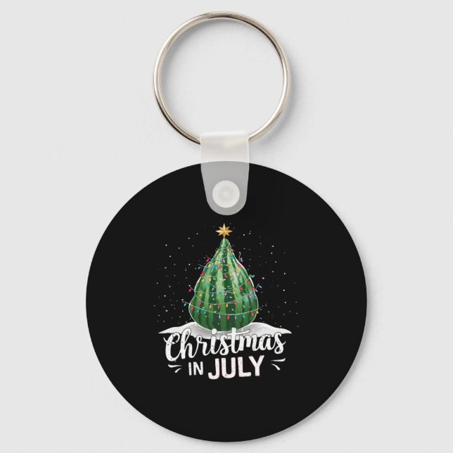 Chaveiro Watermelon Christmas Tree Christmas In July Summer (Frente)