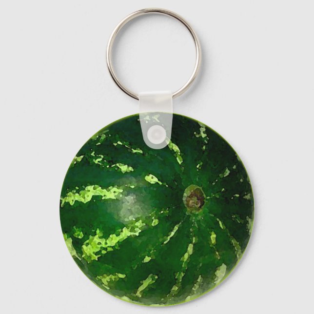 Chaveiro Watermelon Watercolor - Cadeia-Chave (Frente)