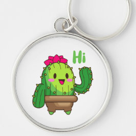 Chaveiro Waving Cactus Keychain – Happy Green Buddy