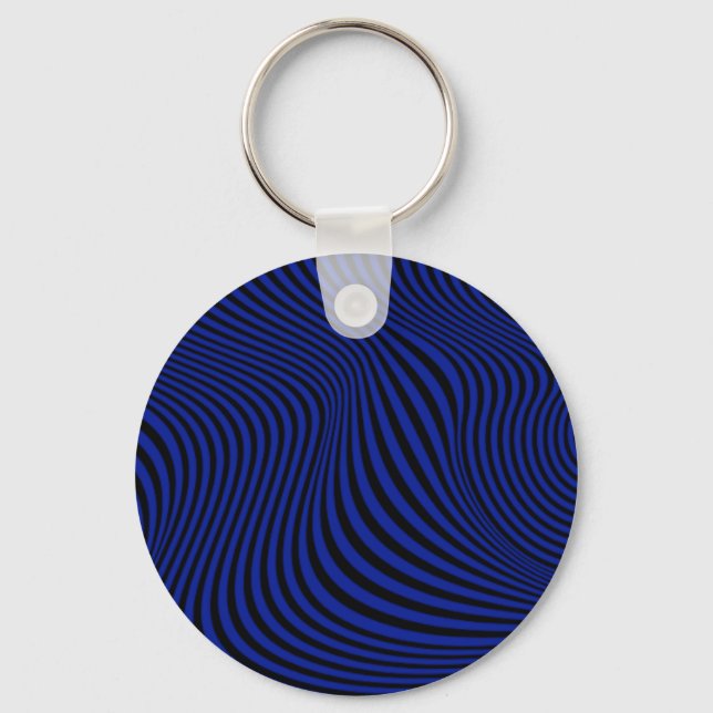 Chaveiro Wavy Optical Illusion Pattern        (Frente)