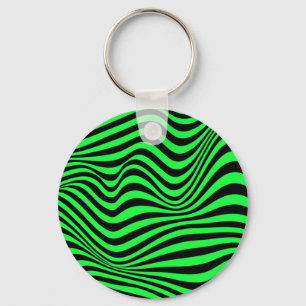 Chaveiro Wavy Optical Illusion Pattern