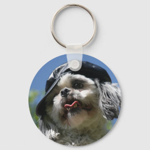 Chaveiro waz acima do cão
