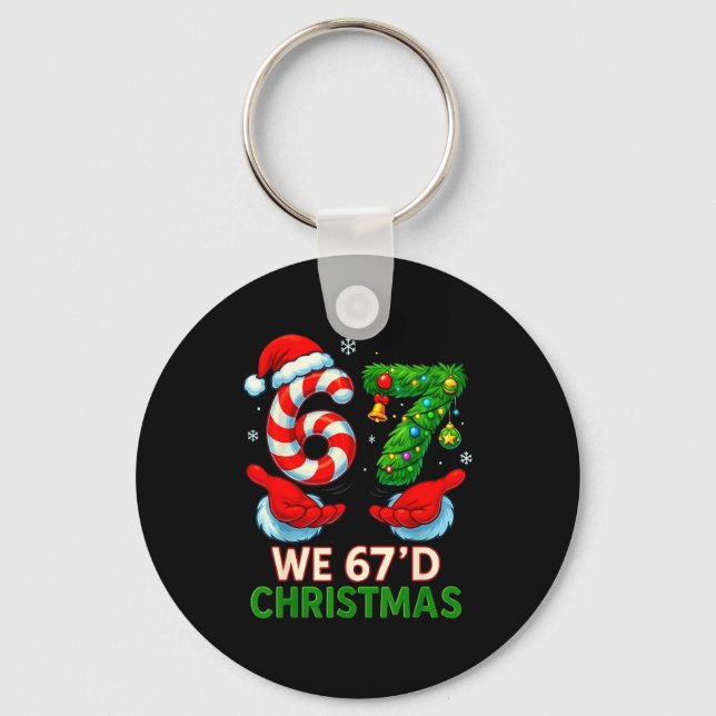Chaveiro We 67d Christmas 6 7 Meme Funny Xmas Tree Candy Ca (Frente)