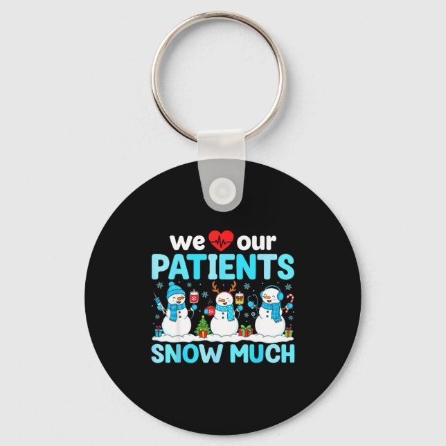 Chaveiro We Love Our Patients Snow Much Funny Snowman Chris (Frente)