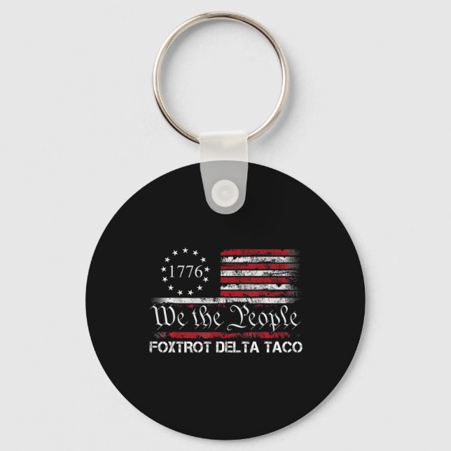 Chaveiro We The People Taco Foxtrot Delta Taco 1  (Frente)