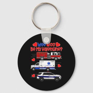Chaveiro Wee Woo Seja Meu Namorado Caminhão De Bombeiros Am