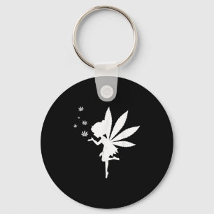 Chaveiro Weed Fairy Fantasy Leaf Stoner Pote Smoker