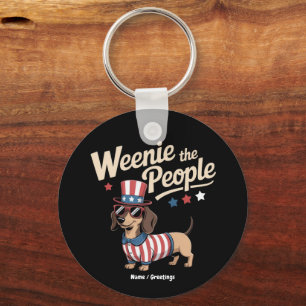 Chaveiro Weenie The Pessoas Engraçado Dachshund No Dia 4 de