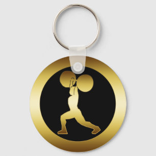 CHAVEIRO WEIGHTLIFTER DOURADO