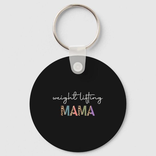 Chaveiro Weightlifting Mama Women Gift - Funny Weightlifter (Frente)