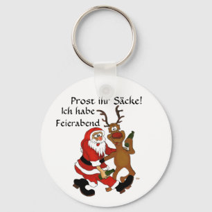 Chaveiro Weihnachtsmann mit Elch