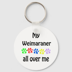 Chaveiro Weimaraner Walks Design