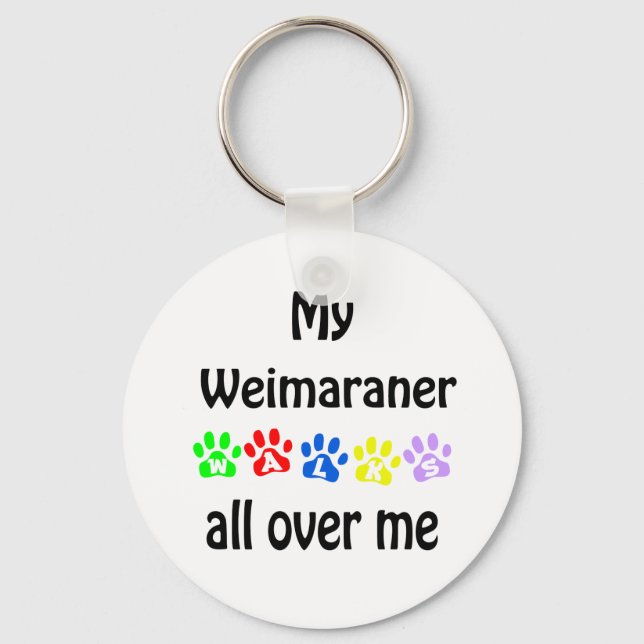 Chaveiro Weimaraner Walks Design (Frente)