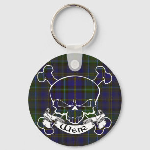 Chaveiro Weir Tartan Skull