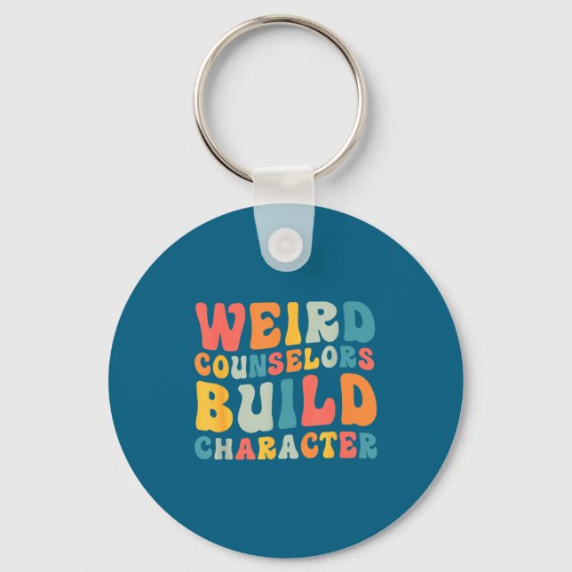 Chaveiro Weird Counselors Build Character Trendy Funny Quot (Frente)
