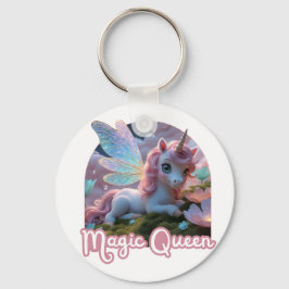 Chaveiro Weißes Einhorn mit Flügeln - Magic Queen
