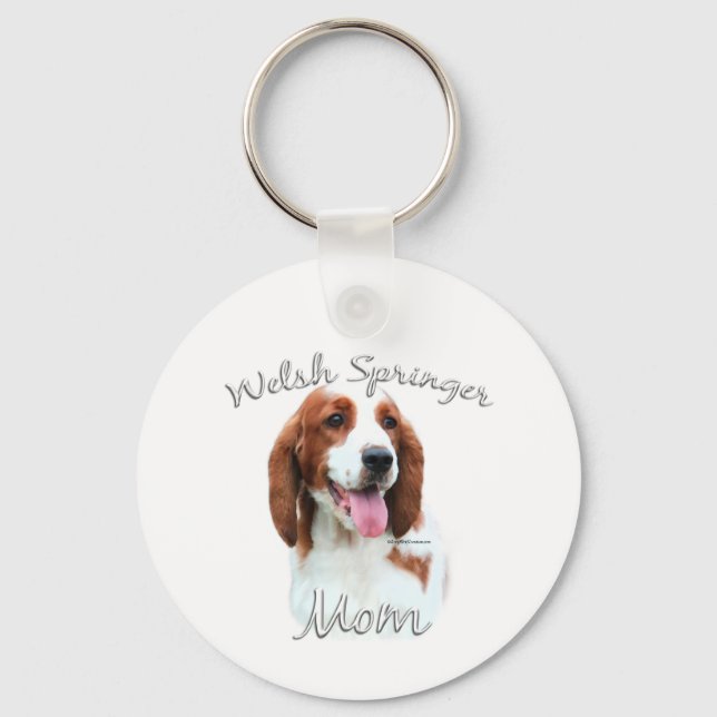 Chaveiro Welsh Springer Spaniel Mãe 2 (Frente)
