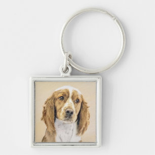 Chaveiro Welsh Springer Spaniel Painting - Arte Original De