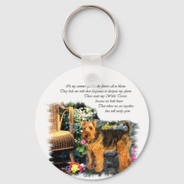 Chaveiro Welsh Terrier Art Gifts (Frente)