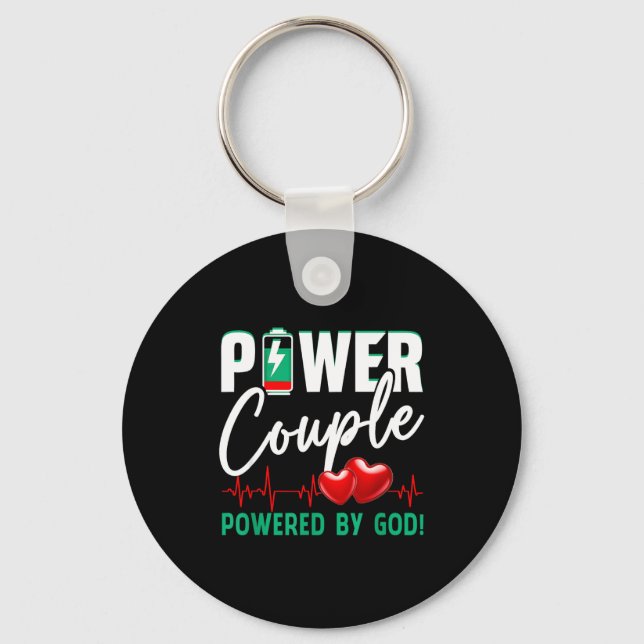 Chaveiro Wer Couple Wered-by God Christian Couples Valentin (Frente)