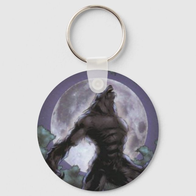 Chaveiro Werewolf Howling At The Moon (Frente)