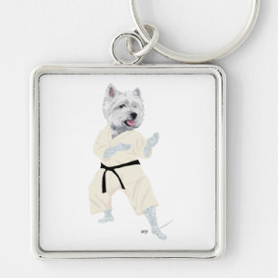 Chaveiro West Highland Terrier KARATE!