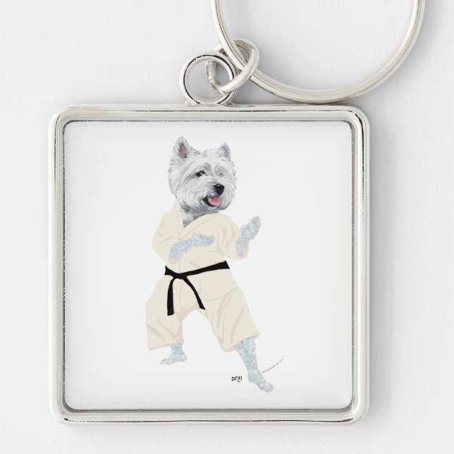 Chaveiro West Highland Terrier KARATE! (Frente)
