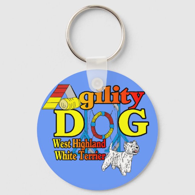 Chaveiro West_Highland_White_Terrier_Agilidade (Frente)