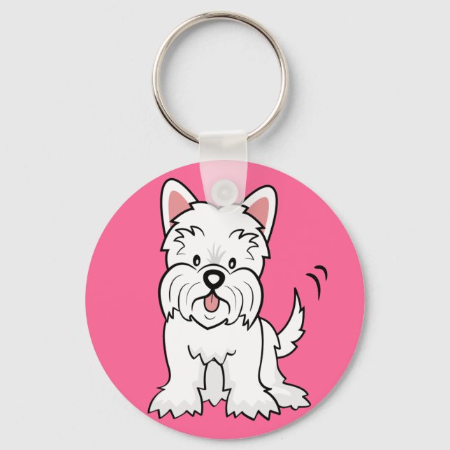 Chaveiro West Highland White Terrier Gifts e Merchandise (Frente)