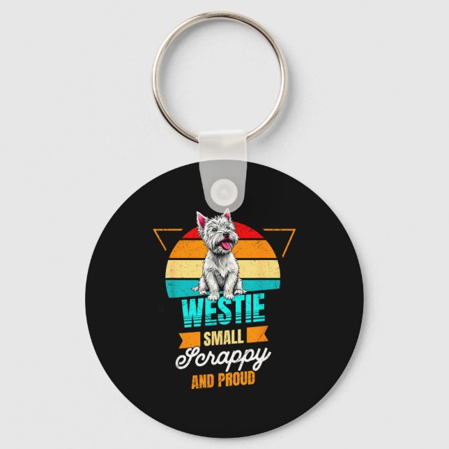 Chaveiro West Highland White Terrier Lover Funny Westie Dog (Frente)