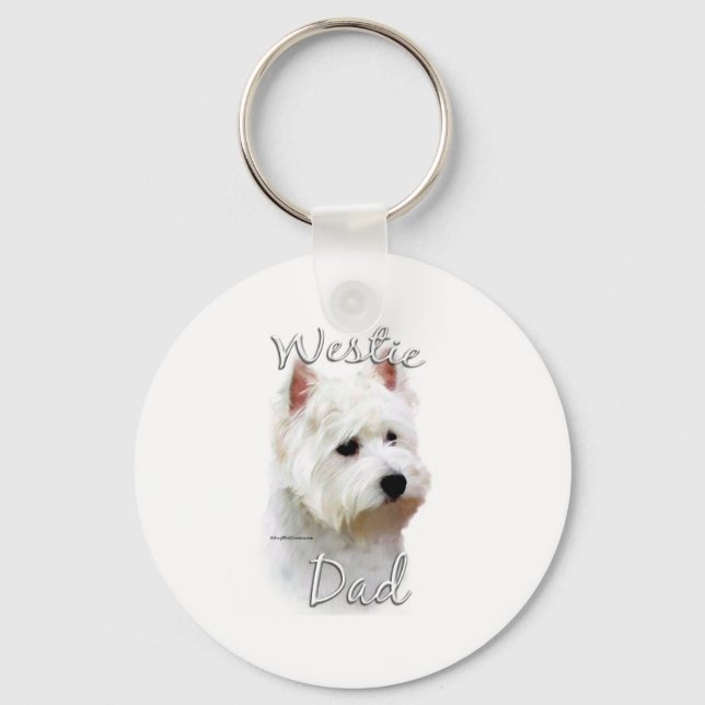 Chaveiro West Highland White Terrier Pai 2 (Frente)