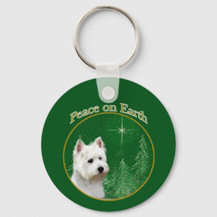 Chaveiro West Highland White Terrier Paz