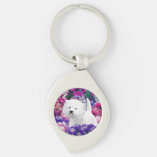 Chaveiro West Highland White Terrier Pintando Arte Canina